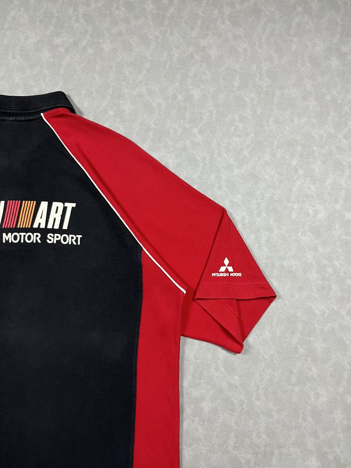 Japanese Brand 90s Mitsubishi Ralliart polo shirt Size US XL / EU 56 / 4 - 8 Thumbnail