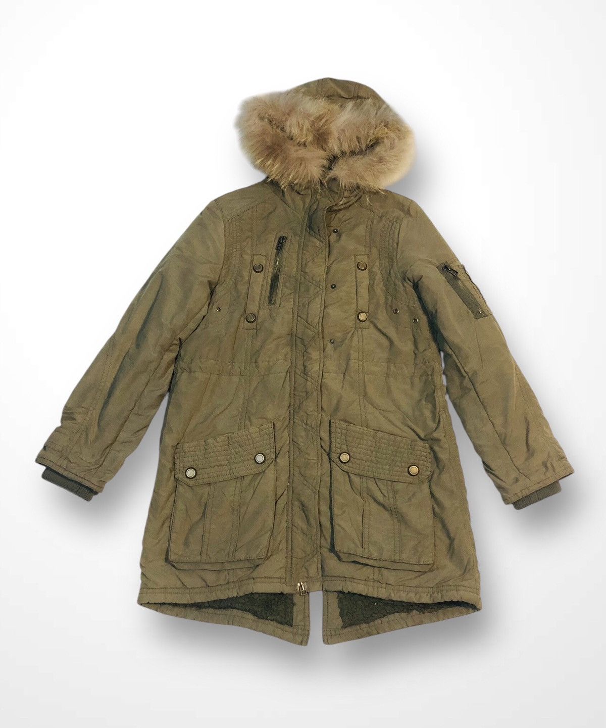 Japanese Brand Ozoc Wool Buttoned/Zipper Jacket (15) Size US XXS / EU 40 - 1 Thumbnail