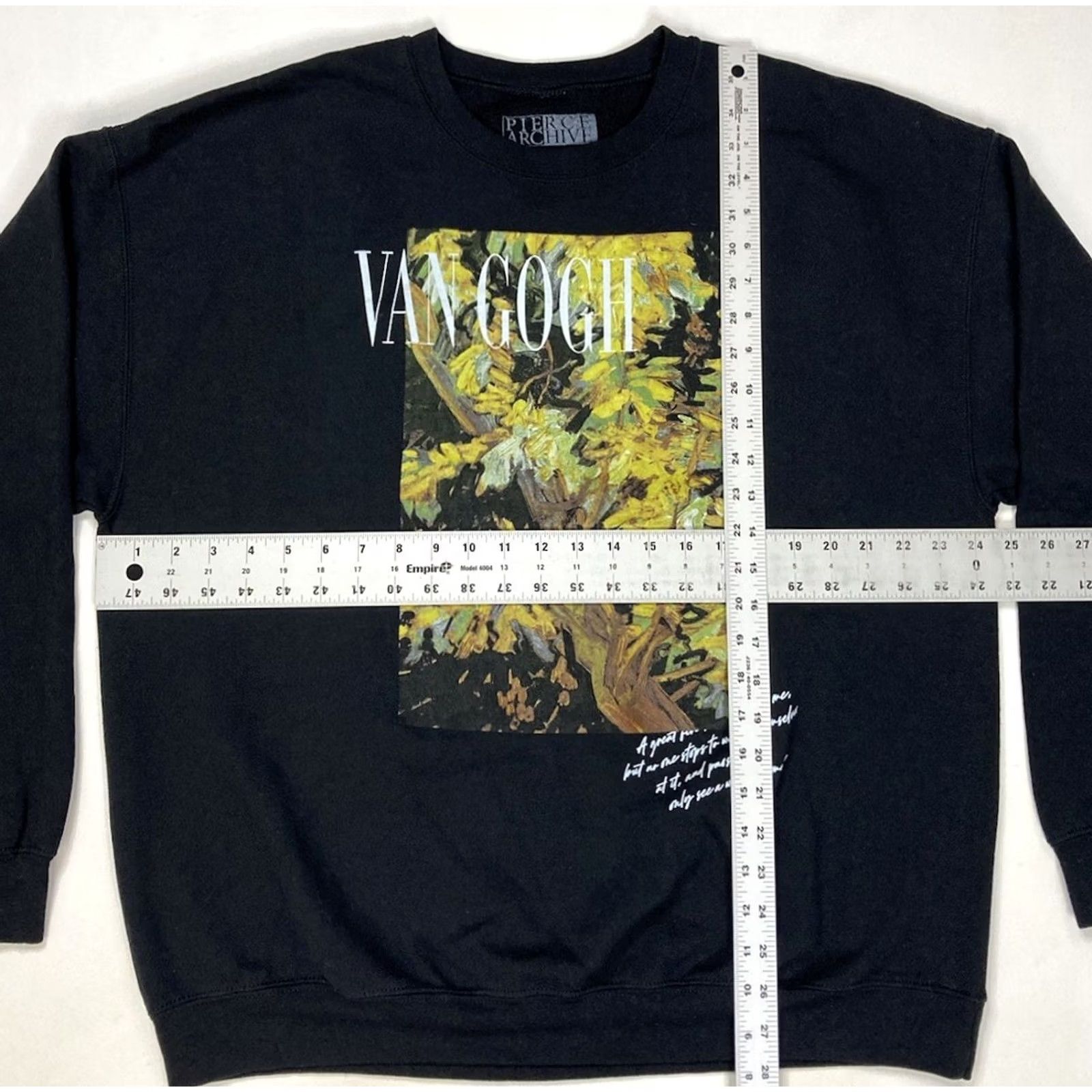 Vintage Pierce Archive Van Hogh Art Sweatshirt Women XL Black Crewneck Size XL / US 12-14 / IT 48-50 - 5 Thumbnail