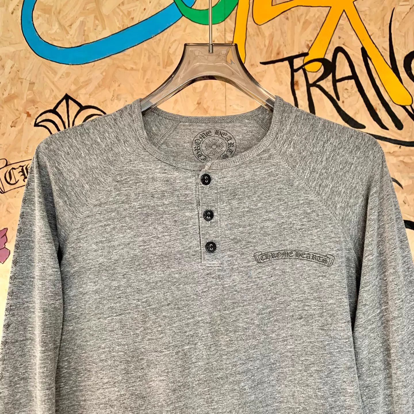 Chrome Hearts Chrome Hearts Gray Sanskrit Limited Longsleeve Size US XS / EU 42 / 0 - 3 Thumbnail