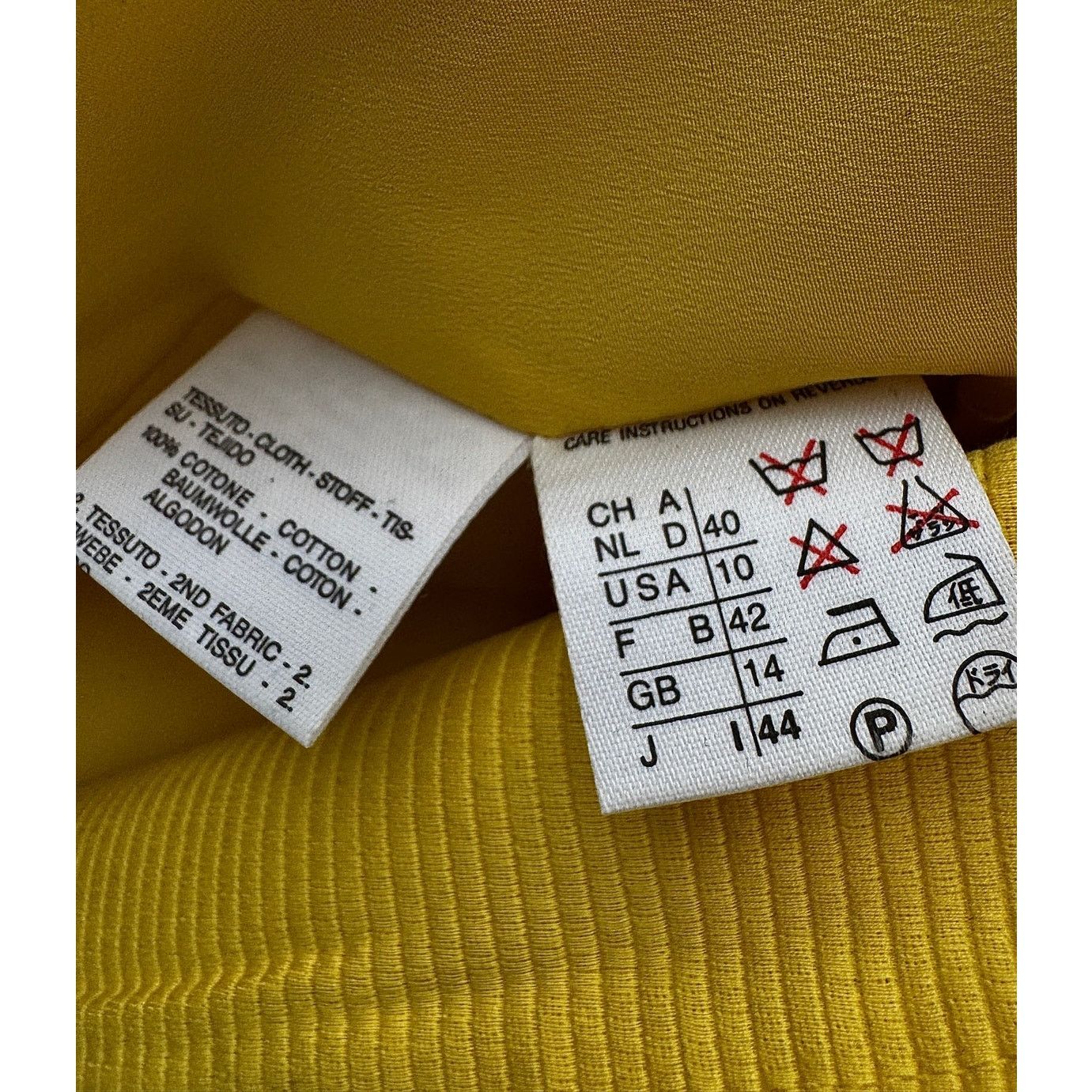 Max Mara Max Mara Yellow Blazer Size L / US 10 / IT 46 - 6 Thumbnail