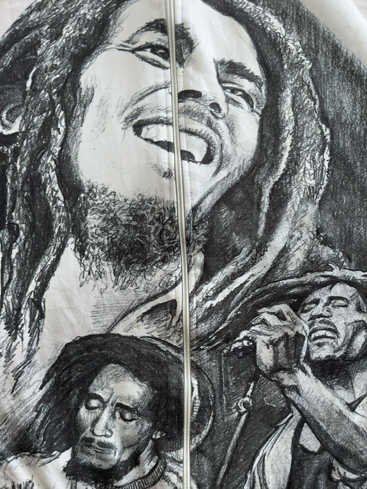 Vintage Vintage bob marley zip up jacket Size US L / EU 52-54 / 3 - 2 Thumbnail