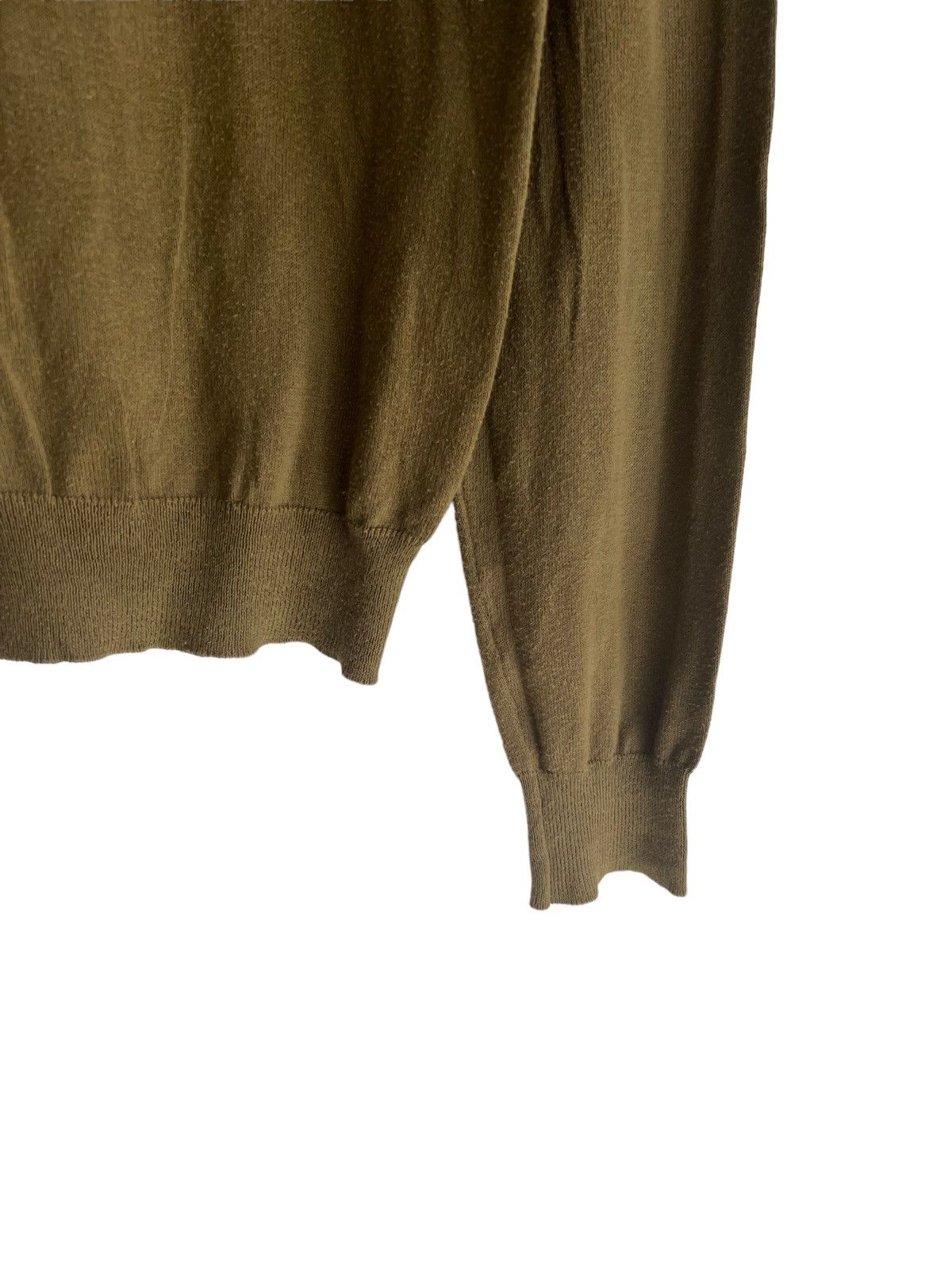 Helmut Lang RARE 1980s Helmut Lang Olive Crewneck Knitwear Sweater Size US M / EU 48-50 / 2 - 3 Thumbnail