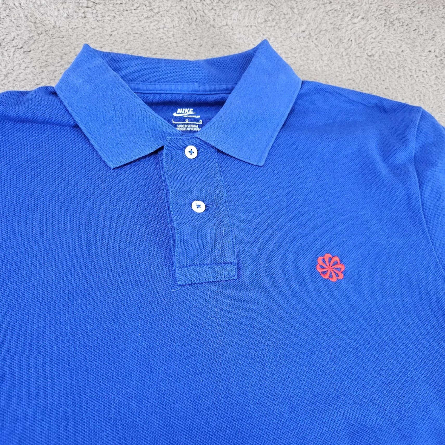 Nike Nike Polo Shirt Mens Size Large Blue Knit Golf Grand Slam Cotton DriFit Golfing Size US L / EU 52-54 / 3 - 2 Thumbnail