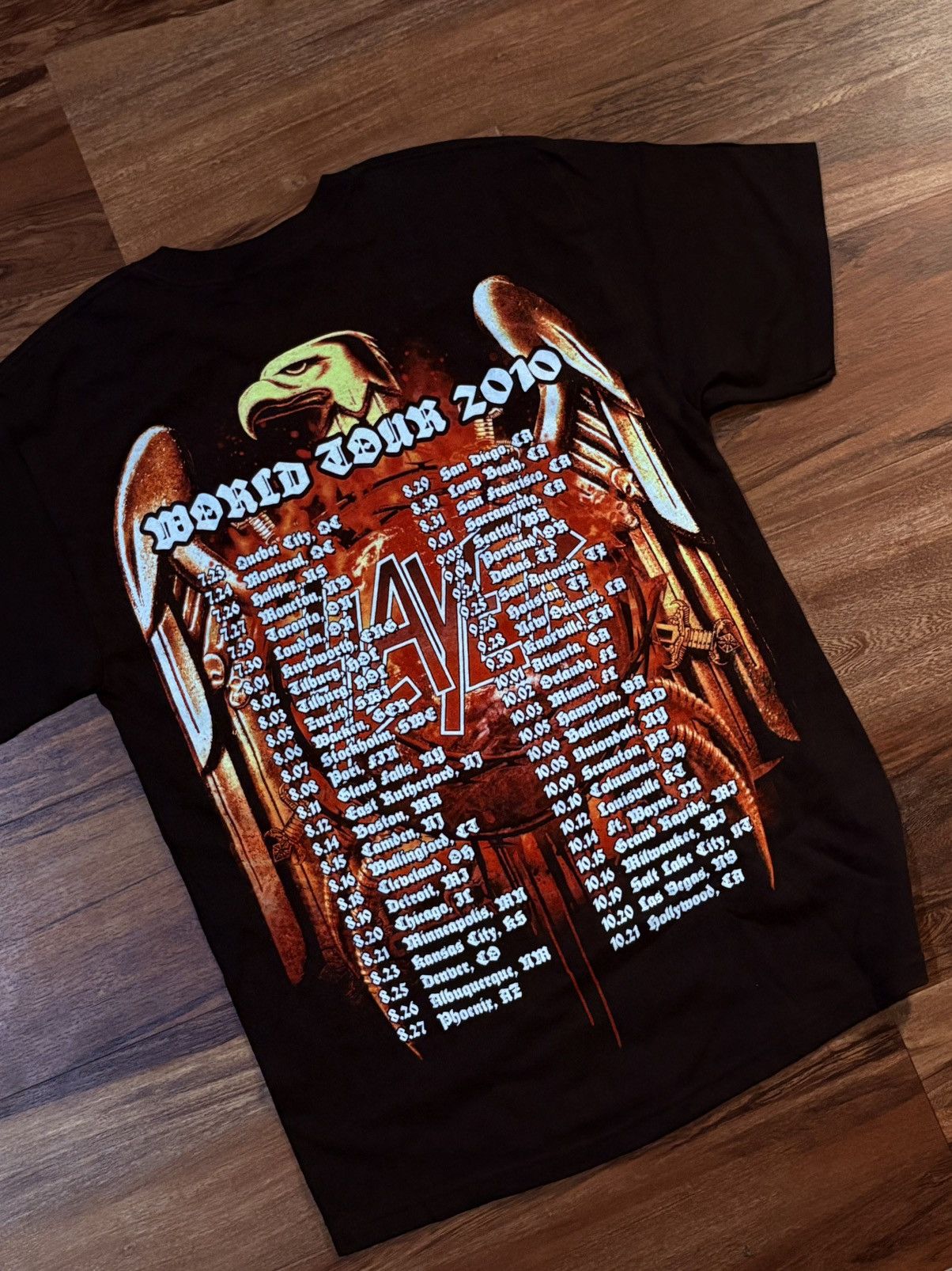 Vintage Slayer band tshirt 2010 workd tour Size US M / EU 48-50 / 2 - 7 Thumbnail