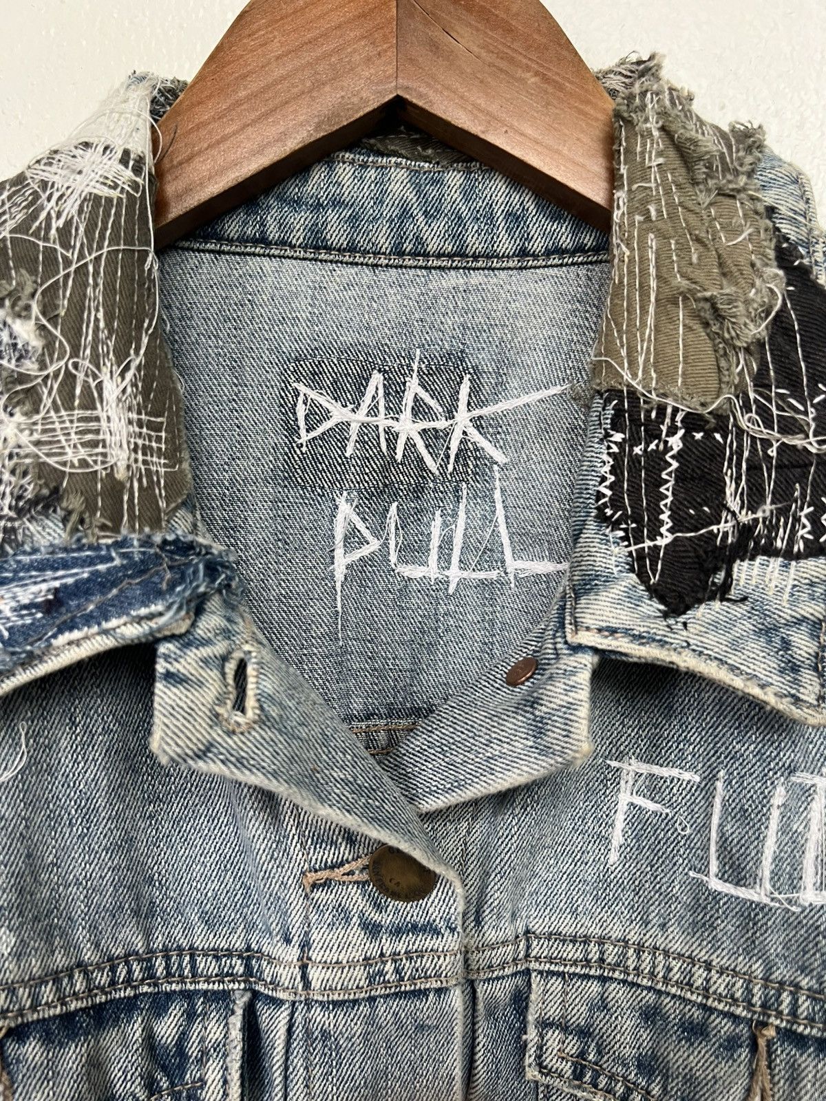 Vintage Vintage Denim Jacket Distressed by Darkpull Size US M / EU 48-50 / 2 - 4 Thumbnail