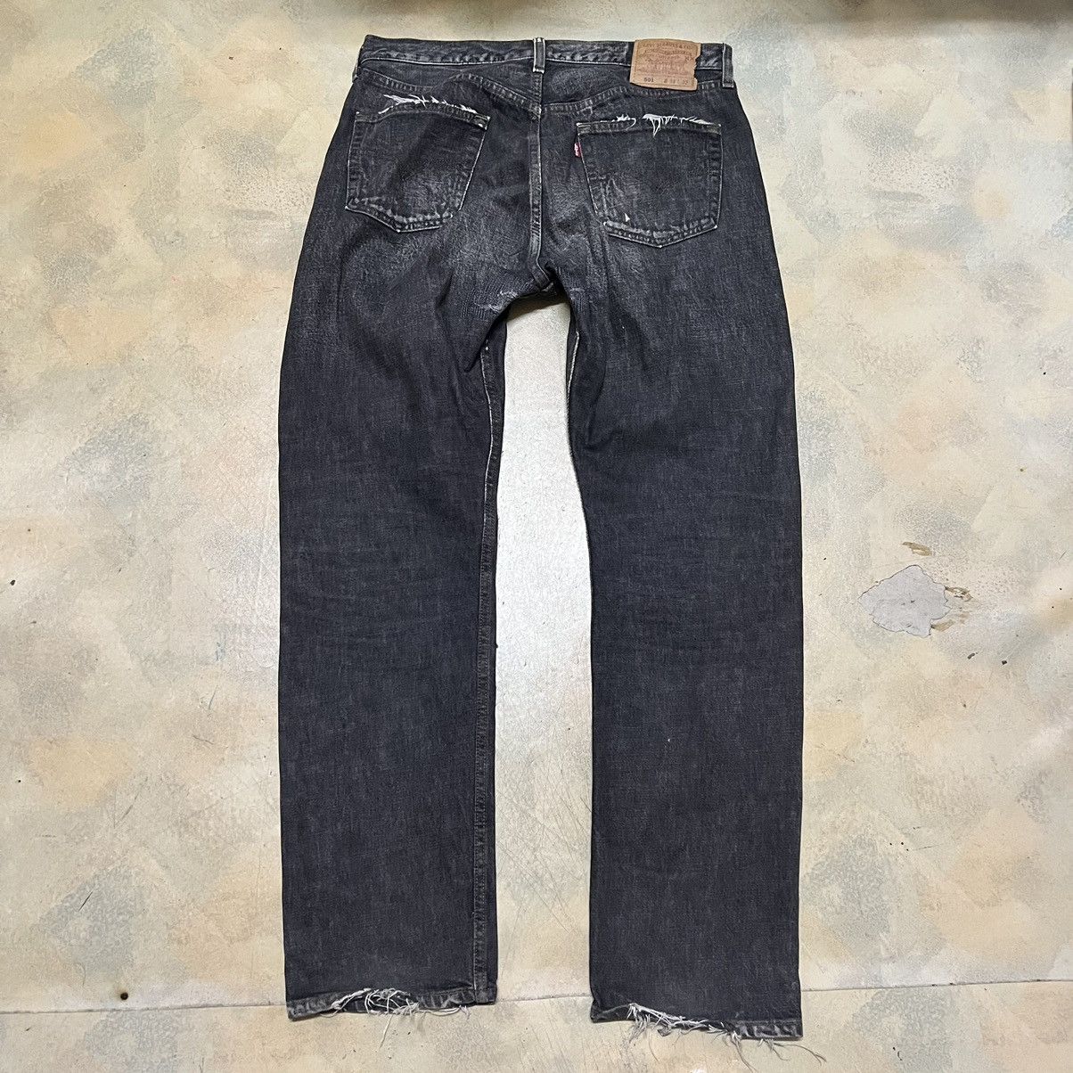 Levi's Vintage Distressed Levis Lot 501 Denim Jeans Size US 34 / EU 50 - 2 Thumbnail
