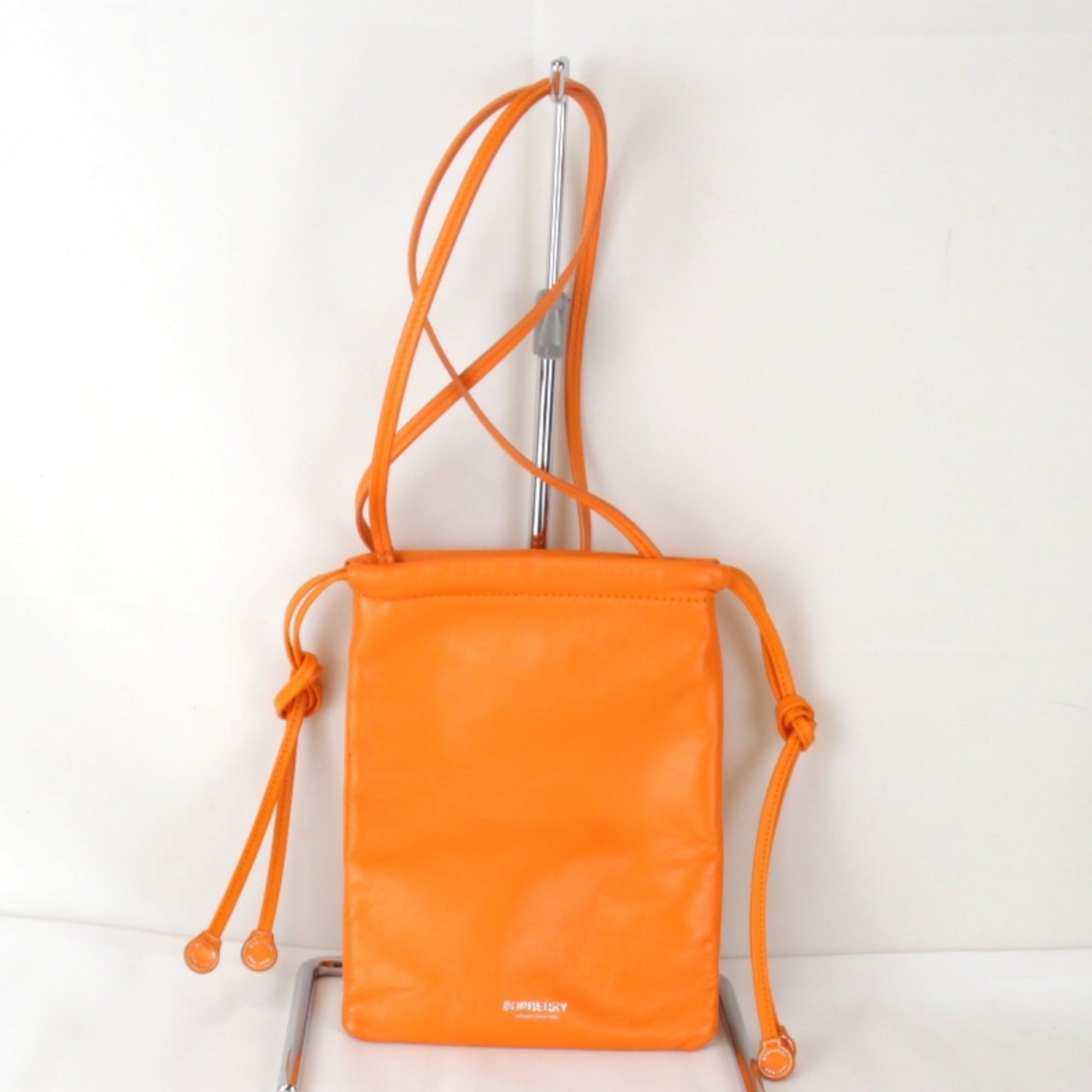 Burberry BURBERRY Sacoche Shoulder Bag Leather Orange Women's Size ONE SIZE - 1 Thumbnail