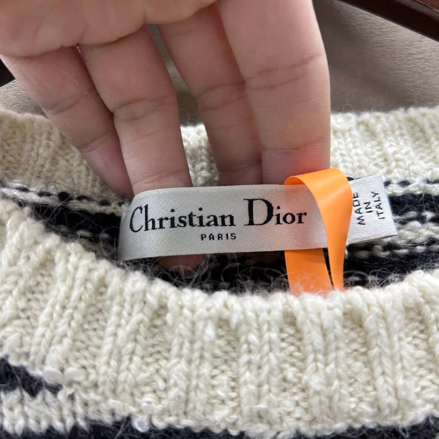 Dior Dior Pentagram Striped Short Sleeve Knit 40 NWT Size M / US 6-8 / IT 42-44 - 3 Thumbnail