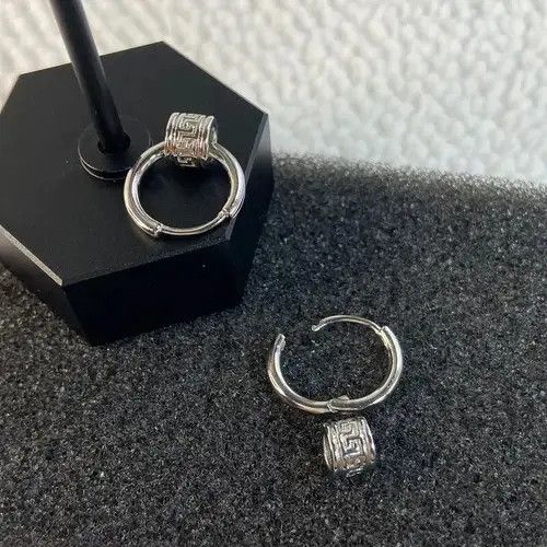 Jewelry × Vintage 925 Silver Plated Small Hoop Earrings for Men Women Size ONE SIZE - 3 Thumbnail