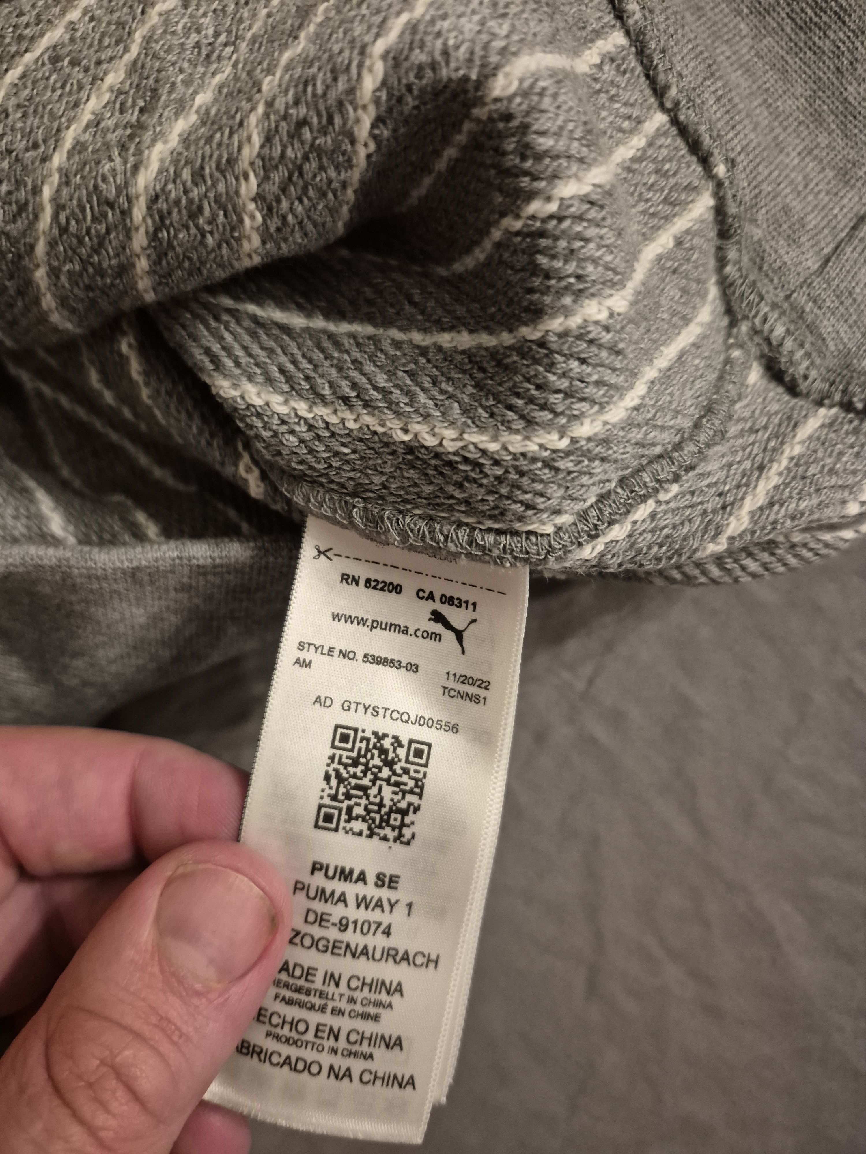 Puma Puma x Nanamica Collab Striped Hoodie Size Small Size US S / EU 44-46 / 1 - 5 Thumbnail