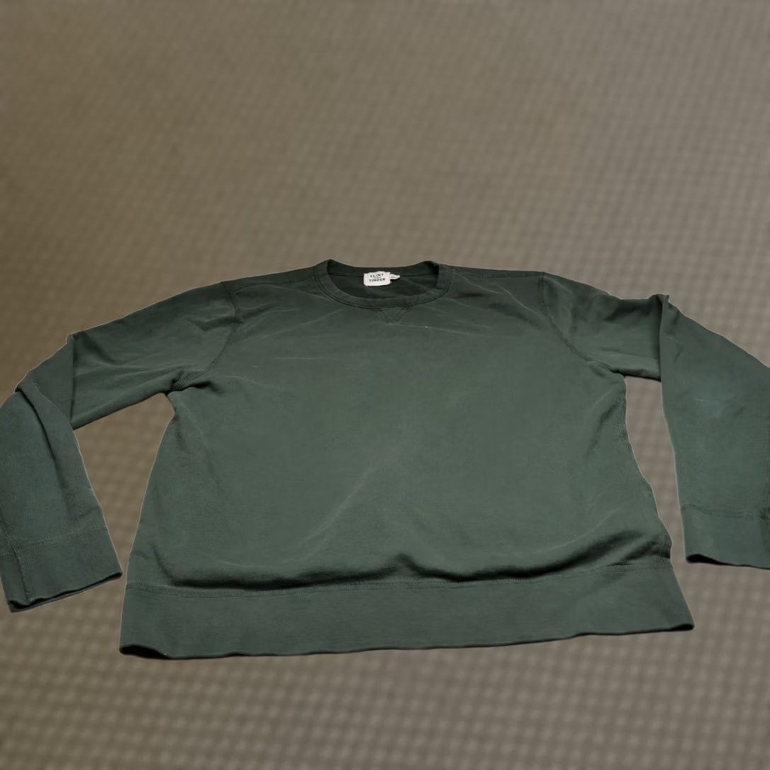 Flint And Tinder Flint and Tinder Sweatshirt Mens L Green Crewneck Pullover USA Made Size US L / EU 52-54 / 3 - 1 Thumbnail