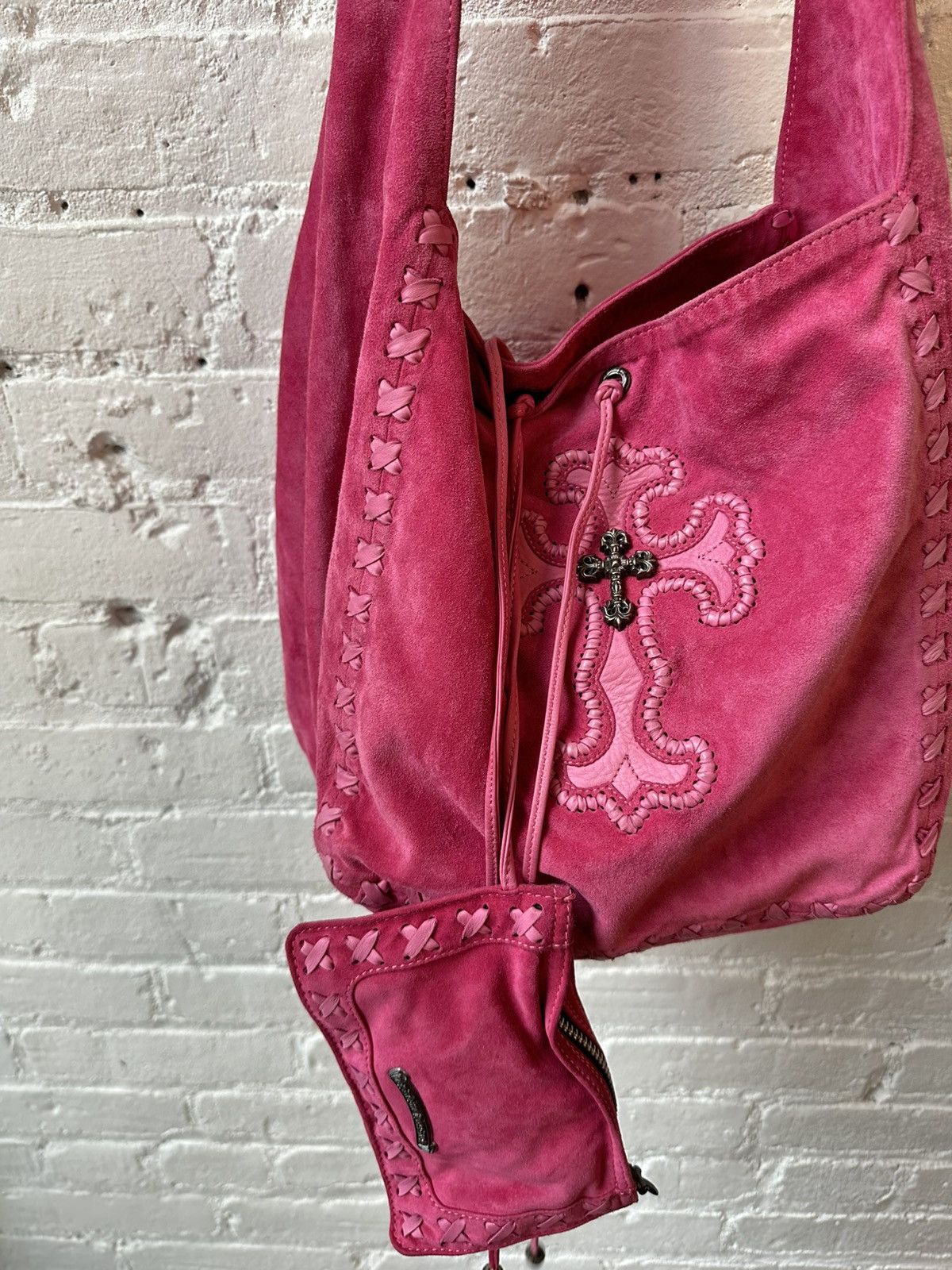 Chrome Hearts CHROME HEARTS SUEDE PINK BOJO BAG Size ONE SIZE - 3 Thumbnail