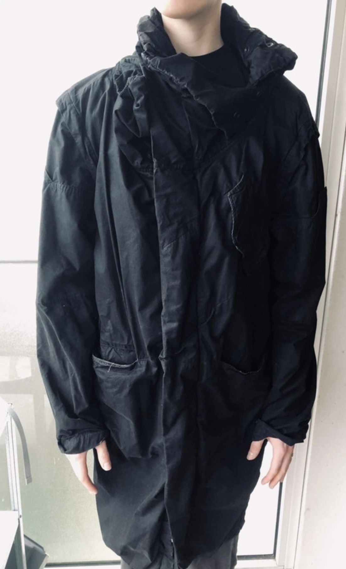 Nicolas Andreas Taralis Black Oversized Parka Size US S / EU 44-46 / 1 - 2 Thumbnail