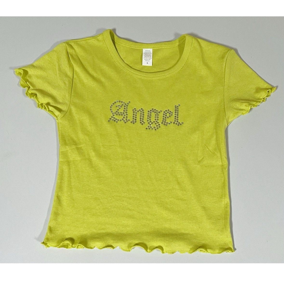 Japanese Brand Green ‘Angel’ Diamond Y2K Graphic Tee T-Shirt Top Size S 🪽 Size S / US 4 / IT 40 - 1 Thumbnail