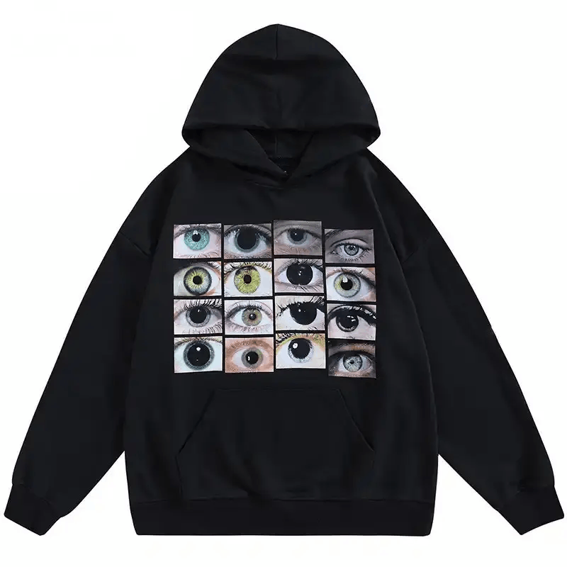 Japanese Brand × Vintage Eyes Printed Hoodie Size US XL / EU 56 / 4 - 1 Thumbnail