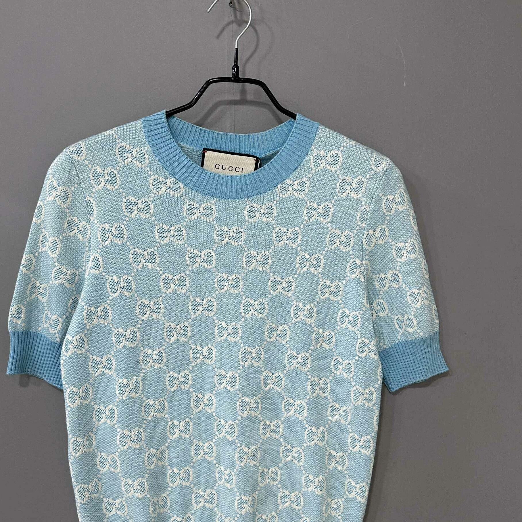 Gucci Gucci Knit Blue Sweater S Women Size S / US 4 / IT 40 - 1 Thumbnail