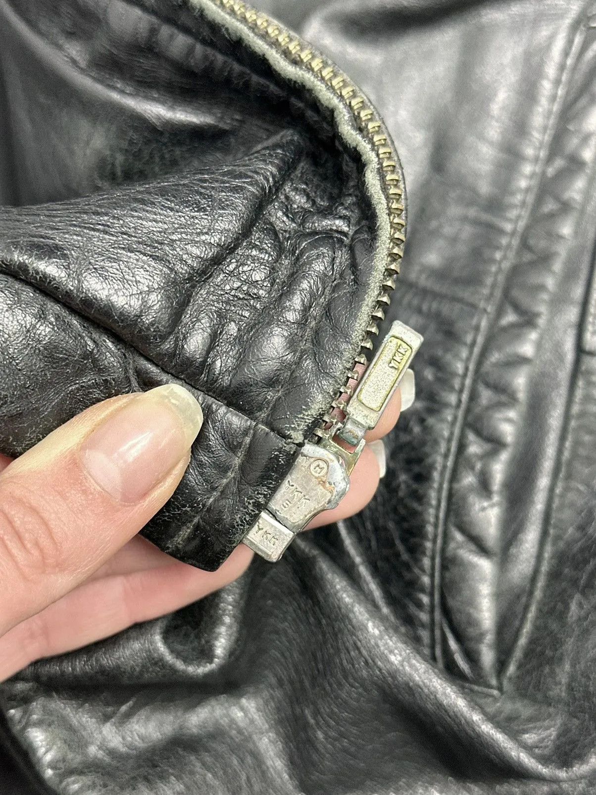 Diesel Vintage Leather Jacket Diesel Style Avantgarde IfSixWasNine Size US M / EU 48-50 / 2 - 10 Thumbnail