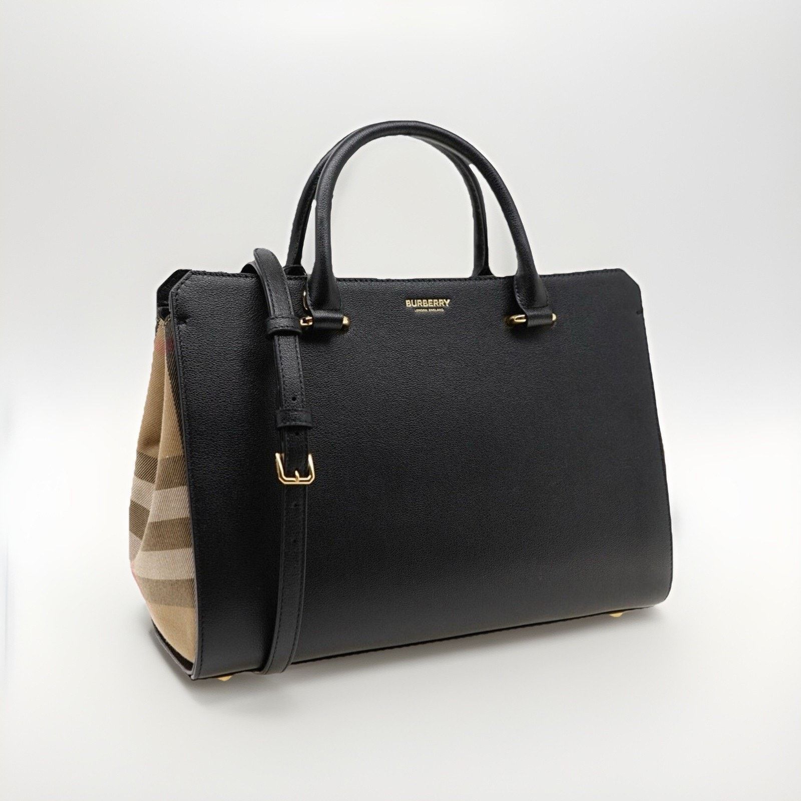 Burberry Burberry Black and Tan TOP Handle Banwell Bag NWT Size ONE SIZE - 1 Thumbnail