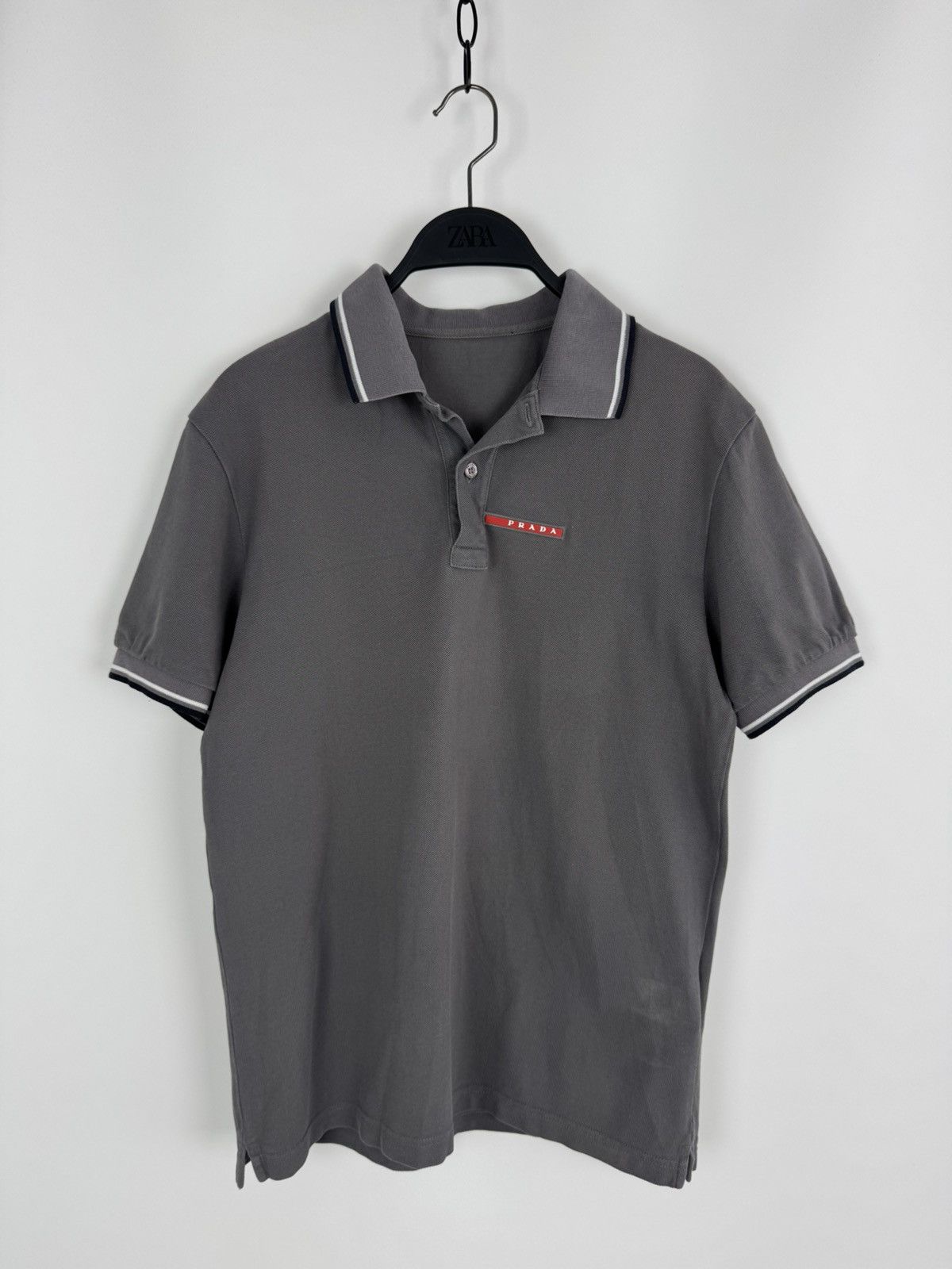 トップス 00's PRADA SPORTS Knit polo shirt Prada Prada Sport 00s Zip Closure Polo Shirt | Grailed