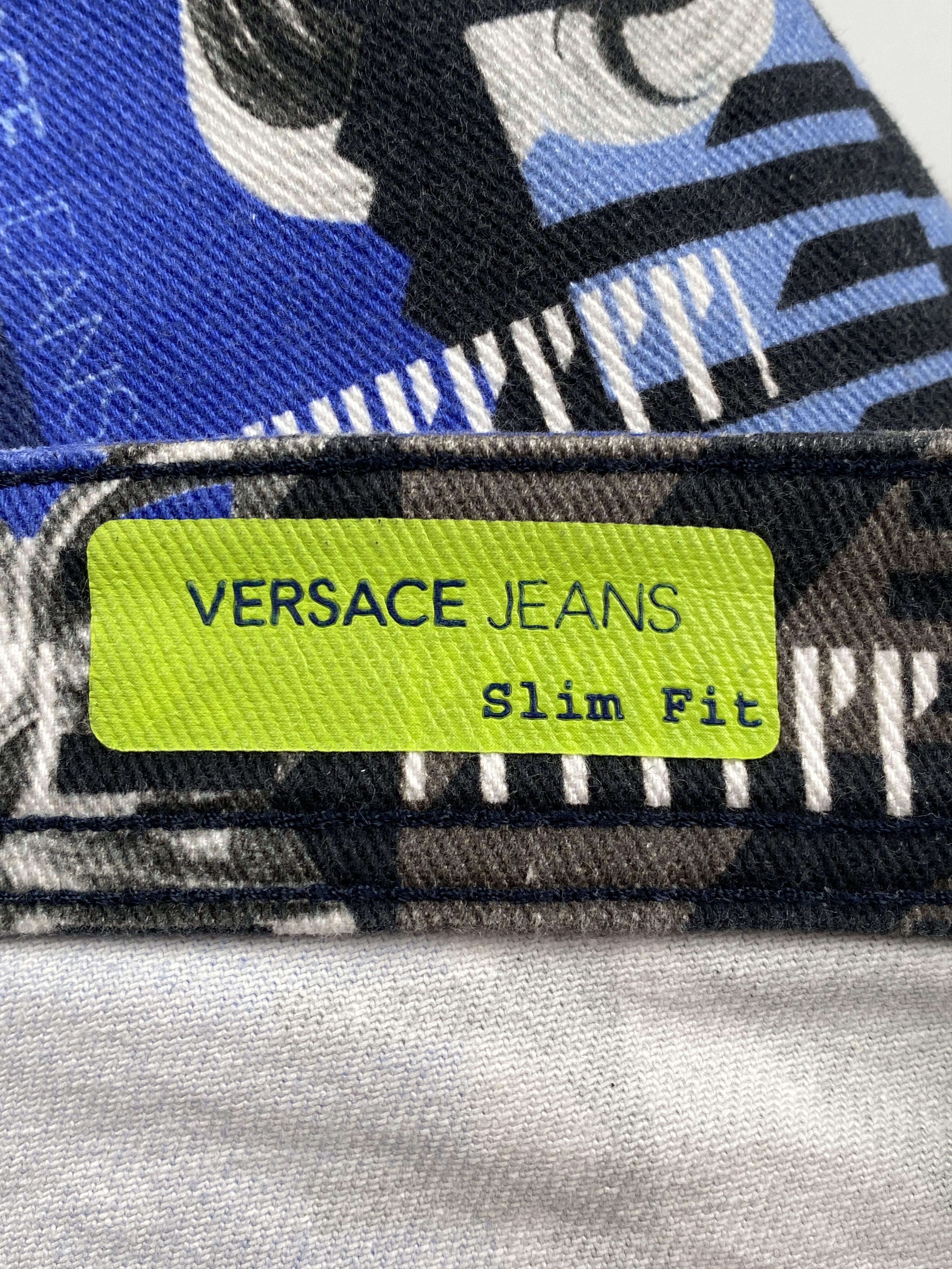 Versace Jeans Couture Patterned Slim Fit Jeans Size US 34 / EU 50 - 13 Thumbnail