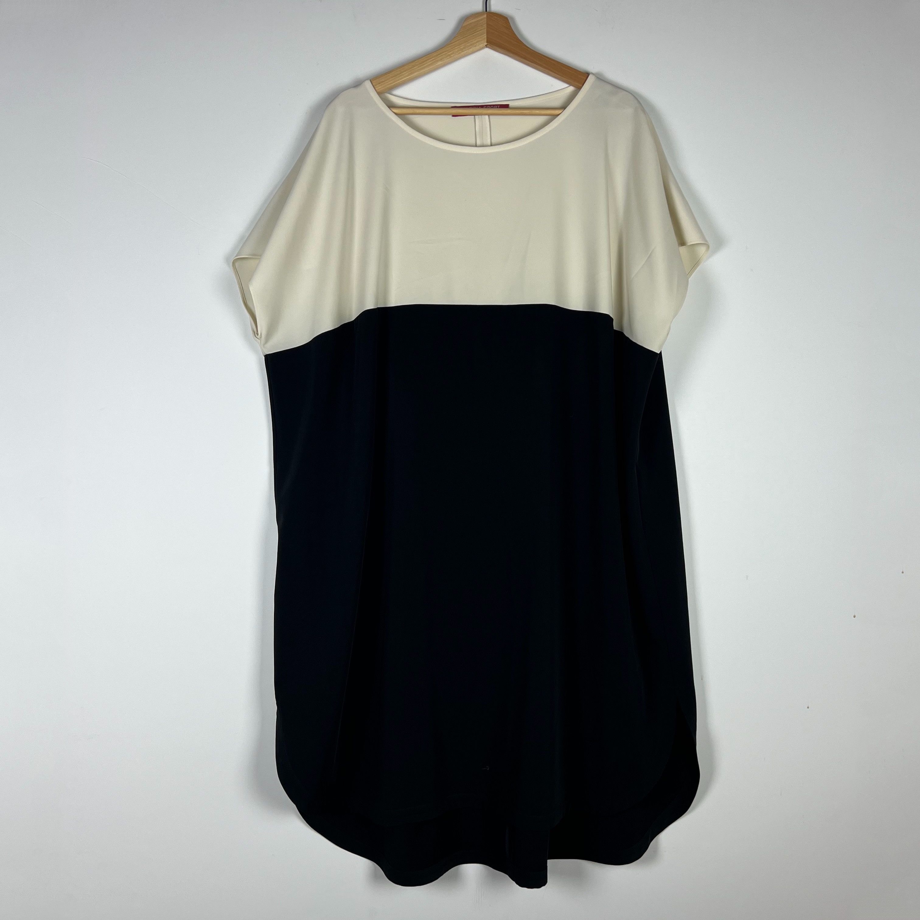 Marina Rinaldi Marina Rinaldi Sport Black White Colorblock Size L / US 10 / IT 46 - 1 Thumbnail