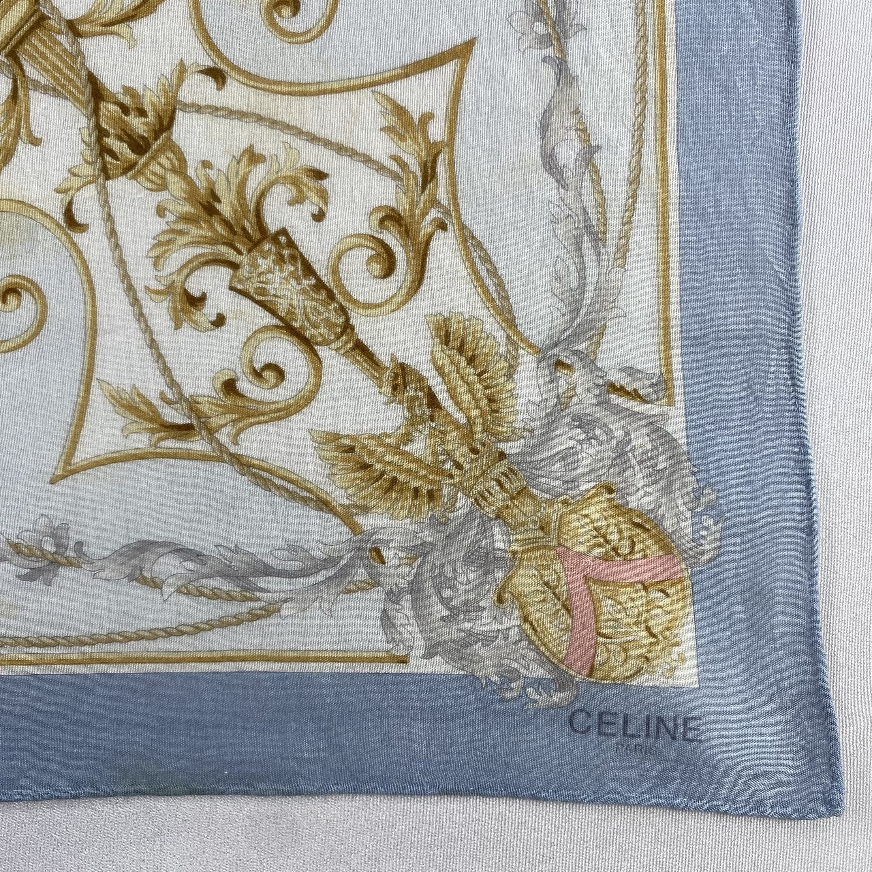 Celine × Vintage Celine Bandana/ Handkerchief / Neckerchief-P1302 Size ONE SIZE - 3 Thumbnail
