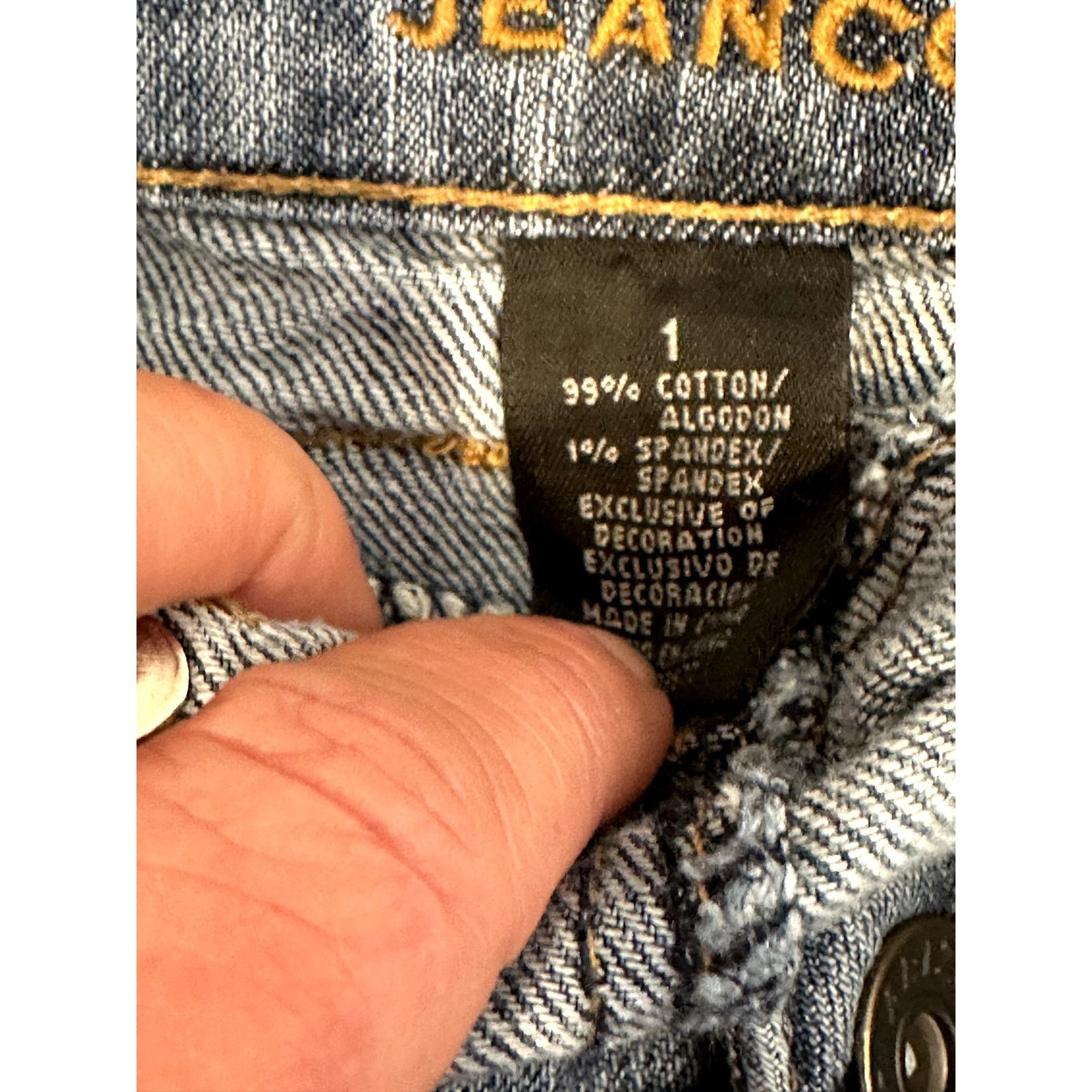Other Arizona Jeans Co. Women's Jean Skirt Braided Belt Loops 27" Size 27" / US 4 / IT 40 - 8 Thumbnail
