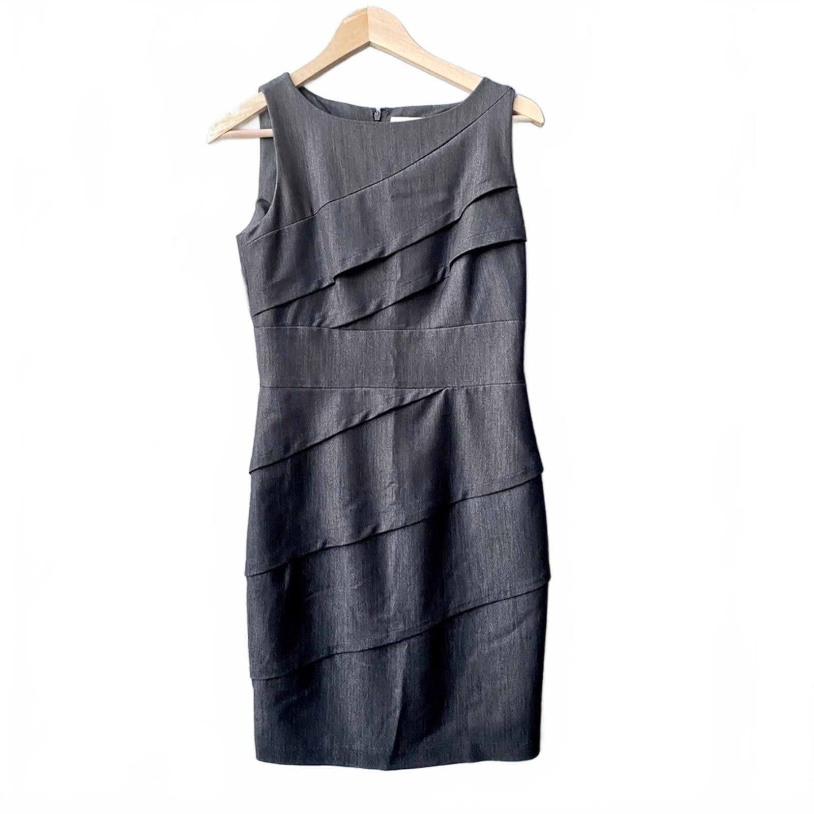 Calvin Klein Calvin Klein Asymmetrical Tiered Sheath Mini Dress Size 4 Size S / US 4 / IT 40 - 2 Thumbnail