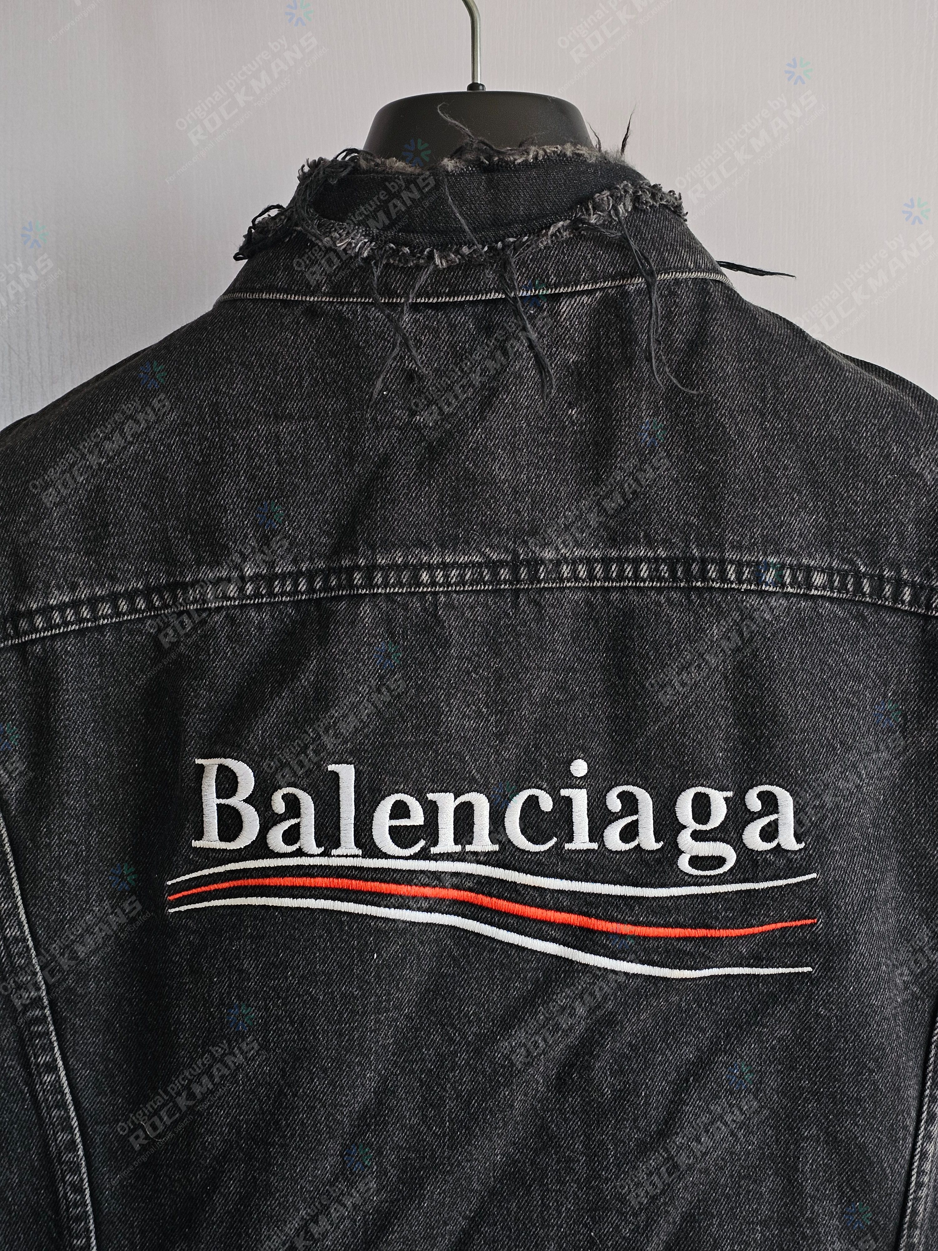 Balenciaga Balenciaga Cola Jacket Black Grey Cowboy Jacket Size 48 Size US M / EU 48-50 / 2 - 5 Thumbnail
