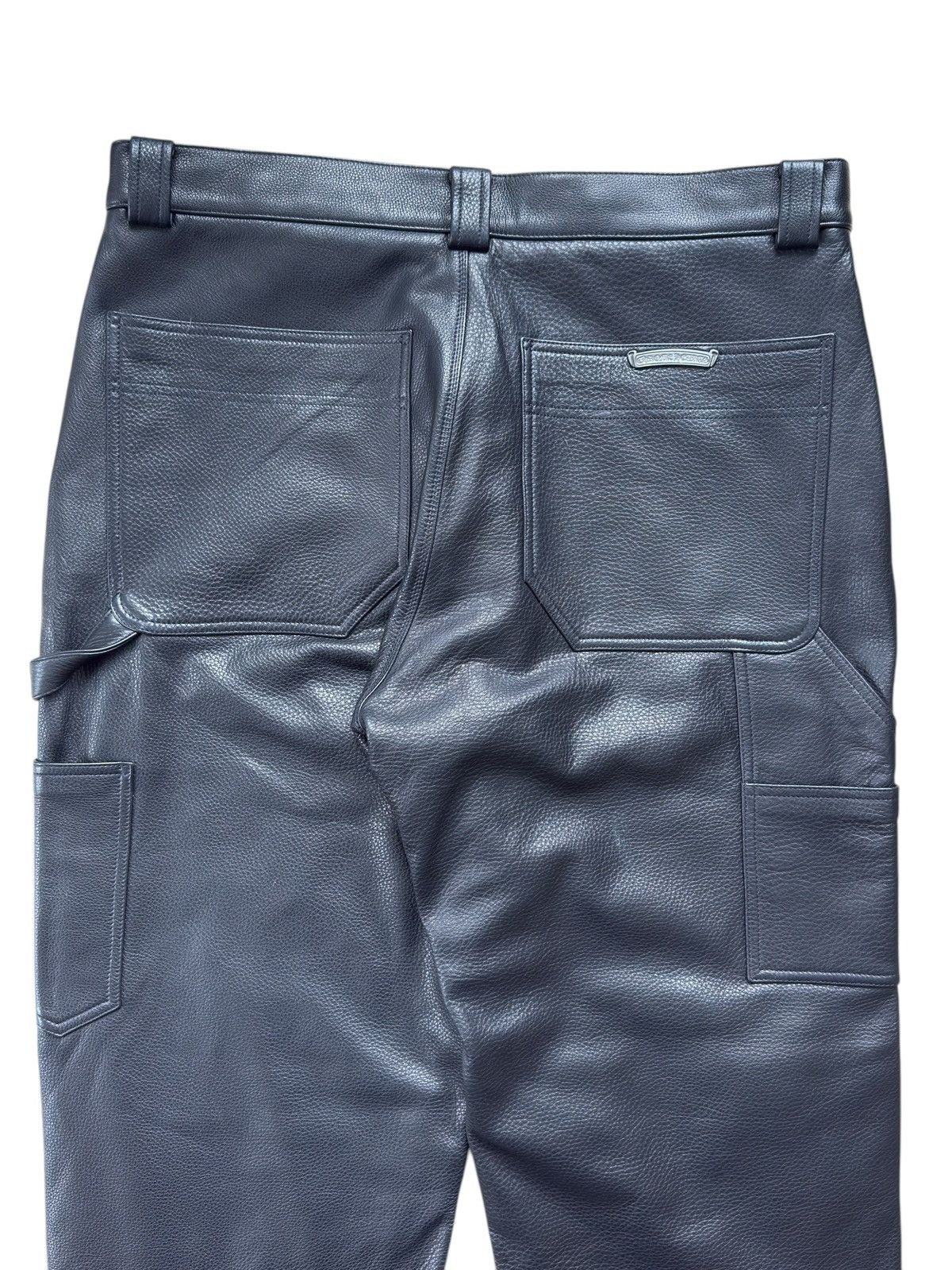 Chrome Hearts Chrome Hearts St.Barth Exclusive Leather FleurKnee Carpenter Size US 36 / EU 52 - 6 Thumbnail