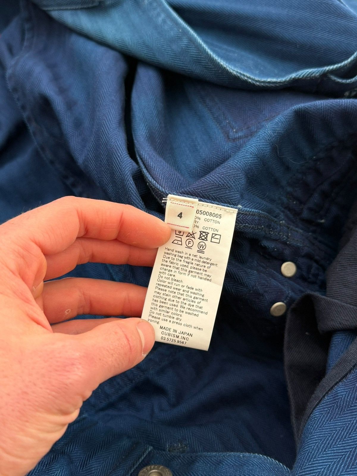 Visvim RARE sz4 ICT Motors Indigo Mechanic Coveralls Herringbone Size US 44 / EU 60 - 17 Thumbnail