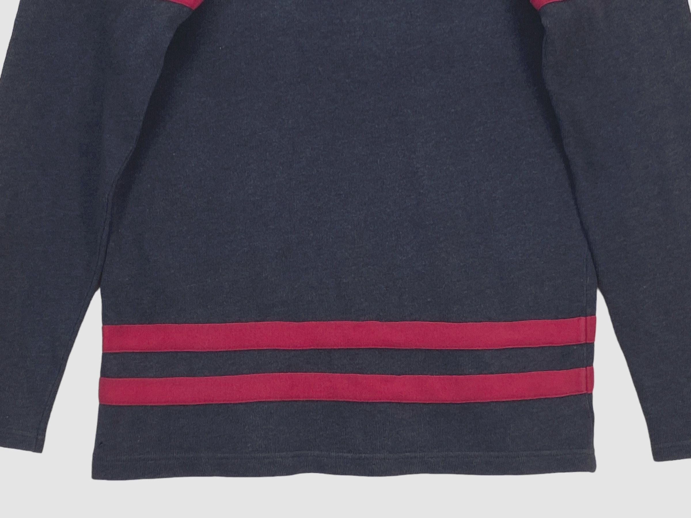 Polo Ralph Lauren × Vintage Vintage Polo Ralph Lauren Distressed Logo Striped Pullove 90 Size US XXS / EU 40 - 4 Thumbnail