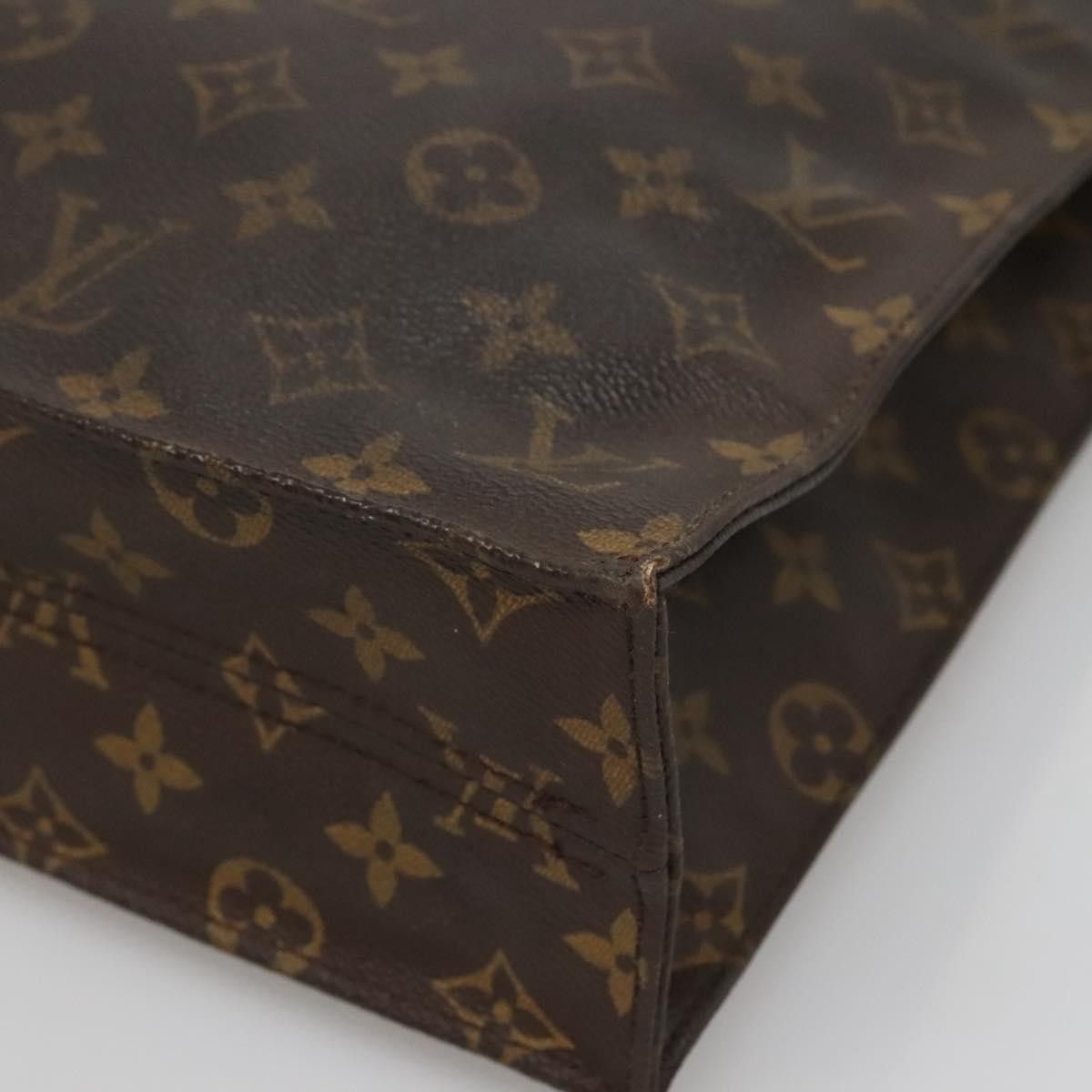 Louis Vuitton LOUIS VUITTON Monogram Sac Plat Hand Bag M51140 Size ONE SIZE - 9 Thumbnail