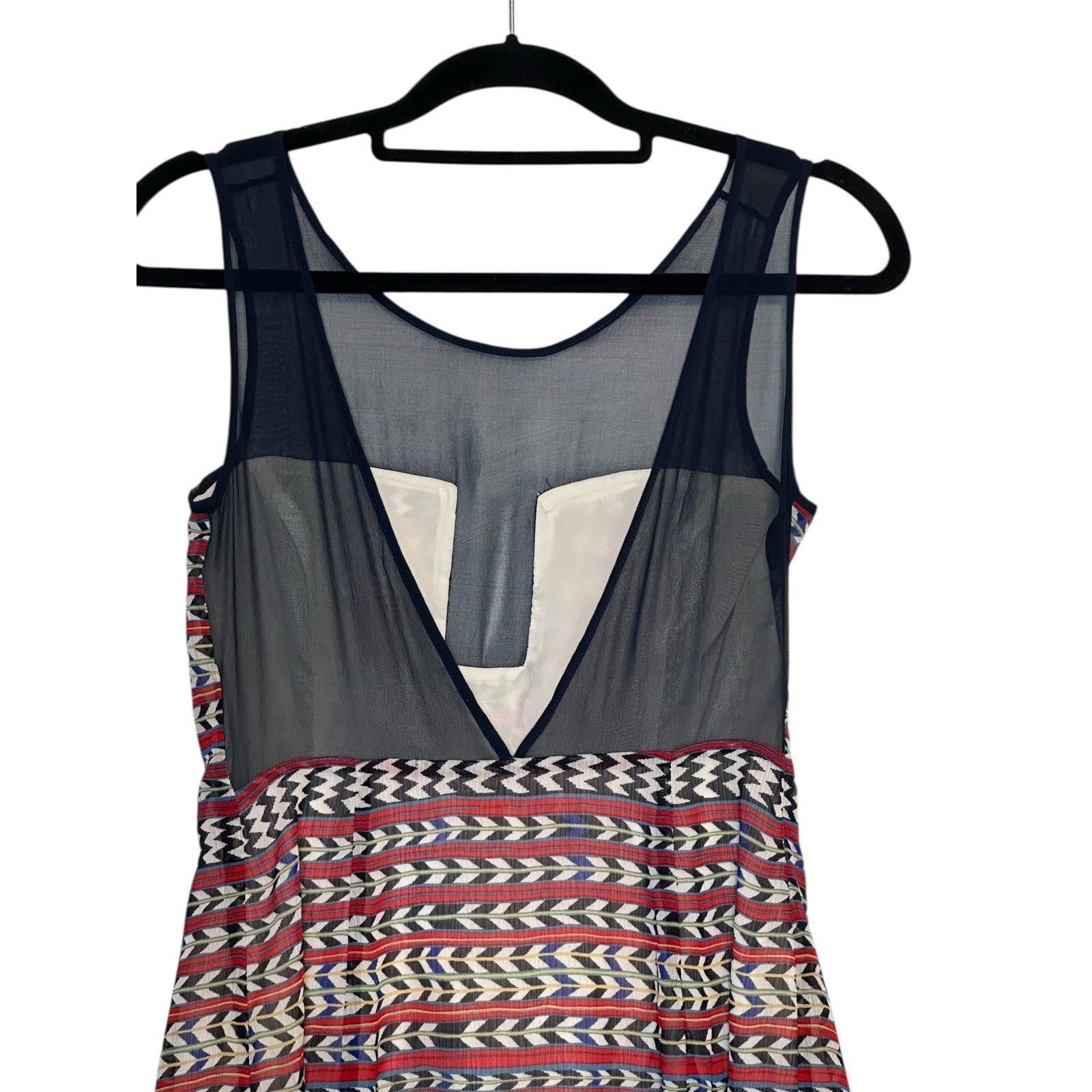 Mara Hoffman Mara Hoffman Red Blue Combo Stripe Mini Dress 0 Size XS / US 0-2 / IT 36-38 - 10 Thumbnail