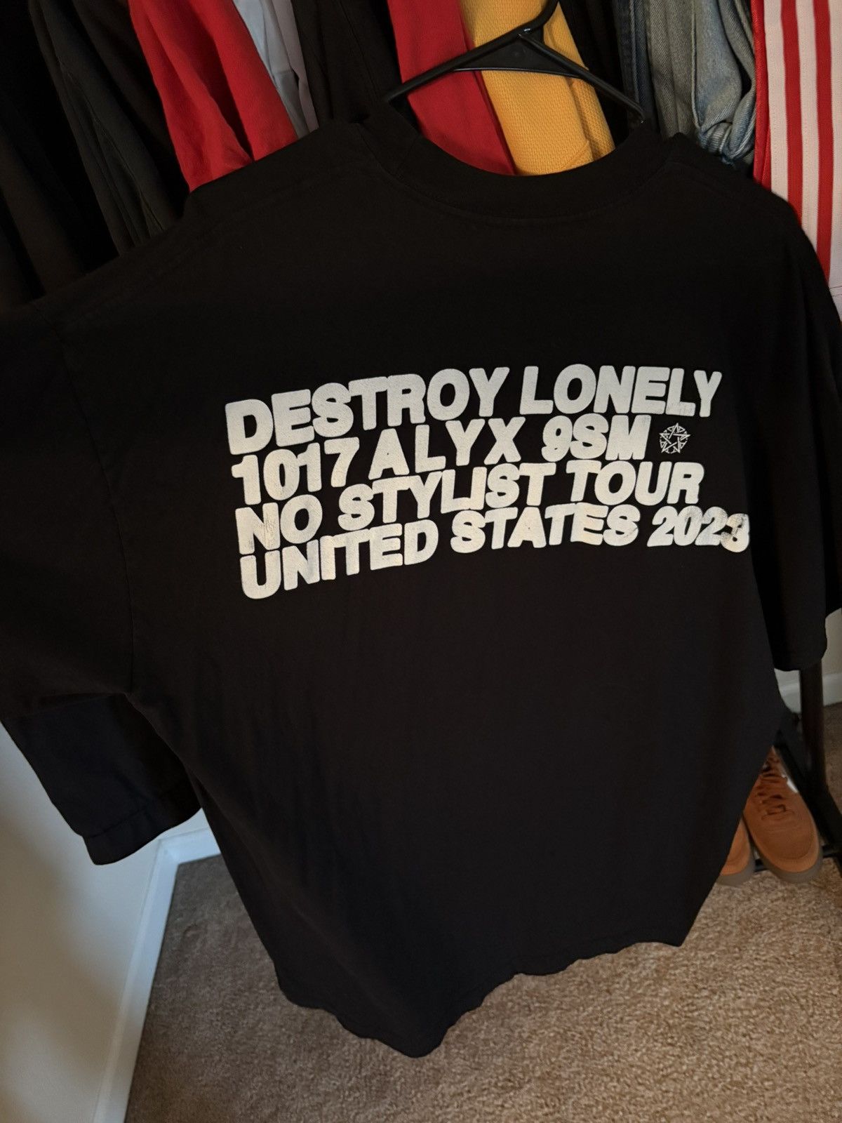 1017 ALYX 9SM × Destroy Lonely 1017 Alyx 9SM No Stylist Tour Merch Tee Size US L / EU 52-54 / 3 - 2 Thumbnail