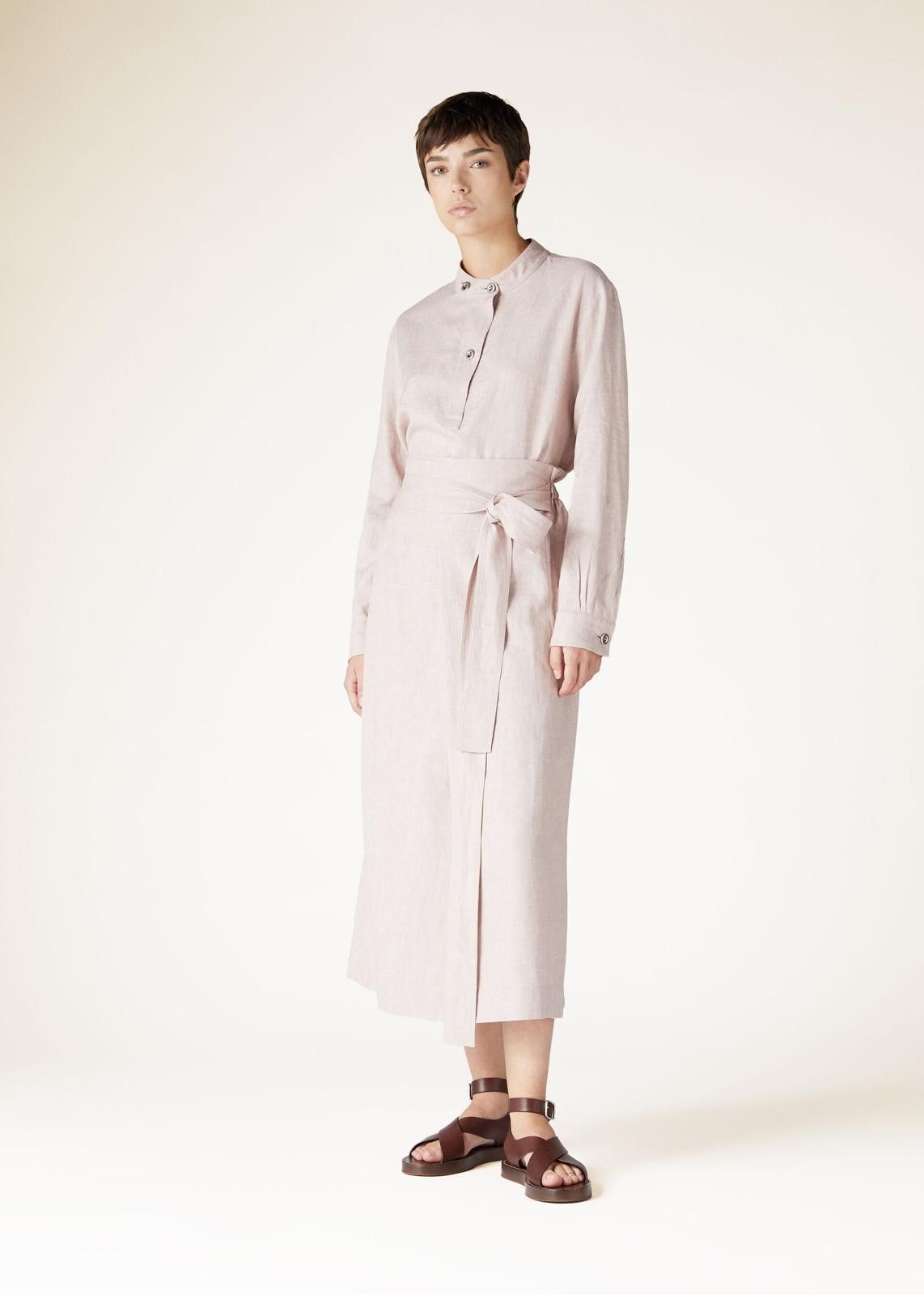 Loro Piana o1srvl11e0725 FAN6583 Ruth Shirt in Light Pink Size XS / US 0-2 / IT 36-38 - 4 Thumbnail