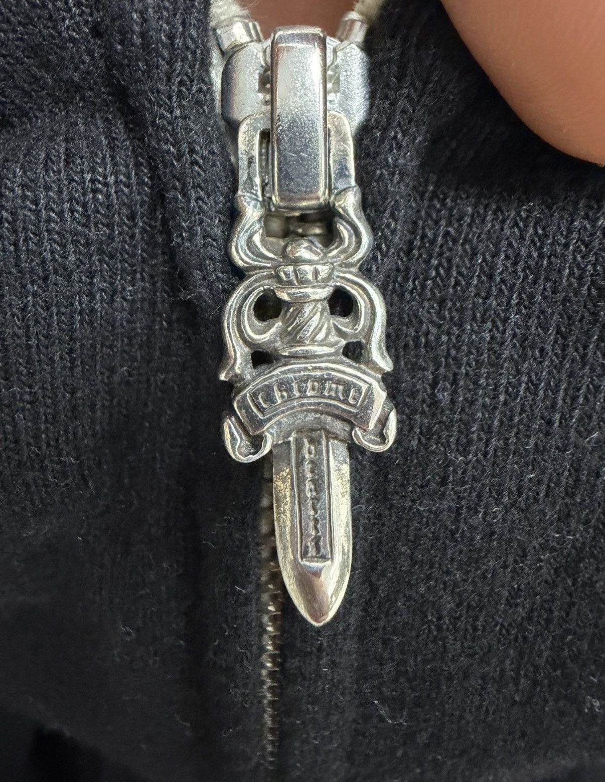 Chrome Hearts Chrome Hearts Black Scroll Horseshoe Zipper Wool JacketF0446 Size US M / EU 48-50 / 2 - 7 Thumbnail