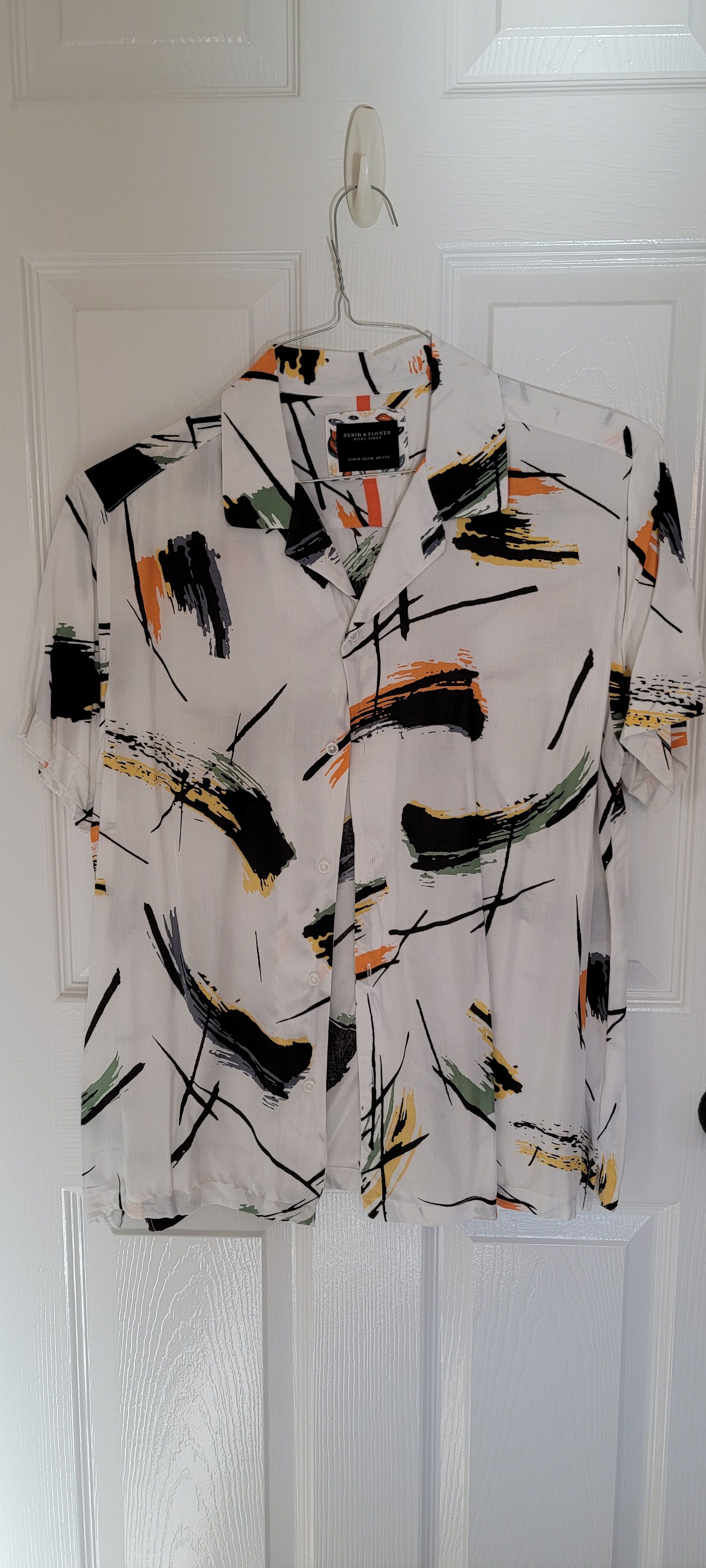 Denim & Flower Art shirt Size US M / EU 48-50 / 2 - 1 Thumbnail
