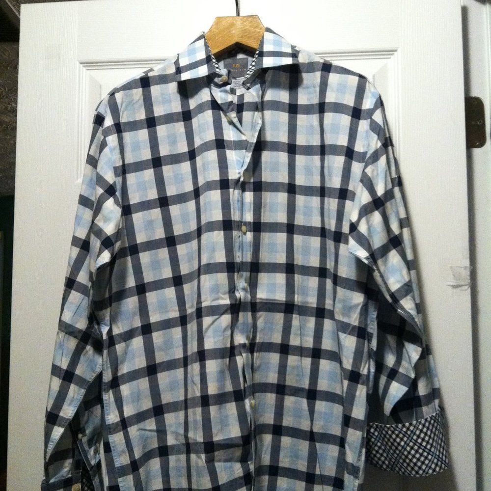 Thomas Dean THOMAS DEAN MEN'S 100%COTTON CASUAL SHIRT SIZE: L Size US L / EU 52-54 / 3 - 4 Thumbnail