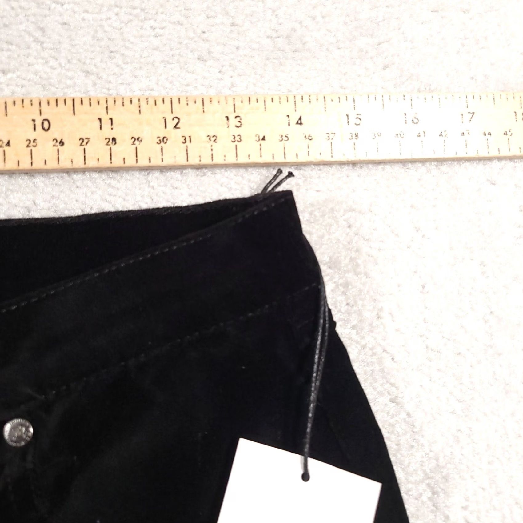 Velour DG2 Diane Gilman Velour Pants Women's 6P Petite Black Stretch Mid-Rise Straight Pants Size 28" / US 6 / IT 42 - 5 Thumbnail