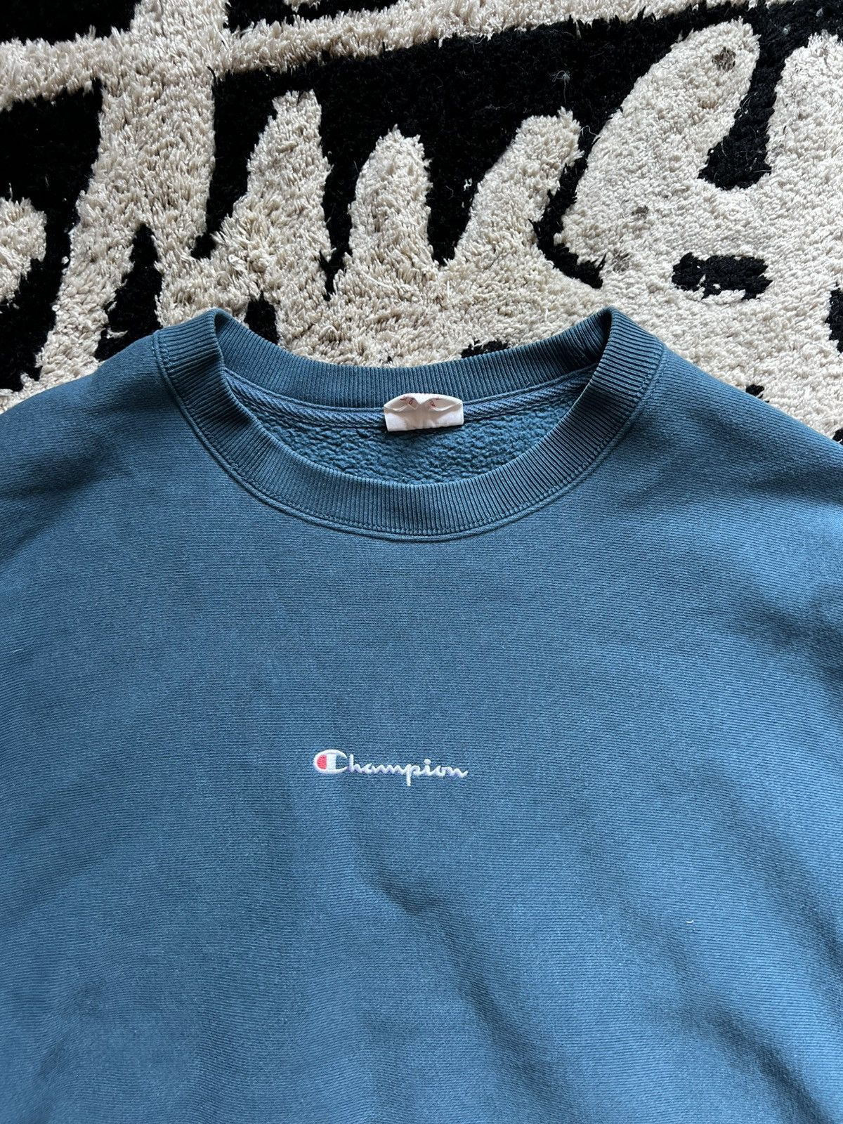 Champion × Vintage Vintage Y2K CHAMPION Crewneck sweatshirt Medium size Size US M / EU 48-50 / 2 - 2 Thumbnail