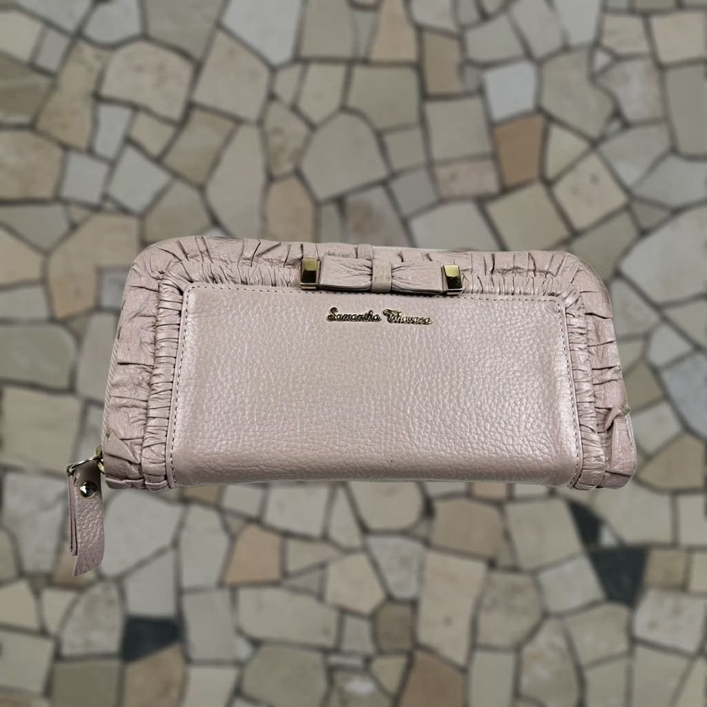 Pinko Samantha Thavasa Wallet Petit Choice Pink Full Size Long Wallet Women Multicolor 7.5x4 Size ONE SIZE - 1 Thumbnail