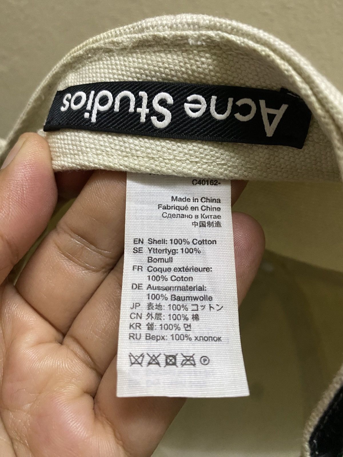 Acne Studios Acne Studios Cunov Canvas Frayed Face Cap Size ONE SIZE - 7 Thumbnail