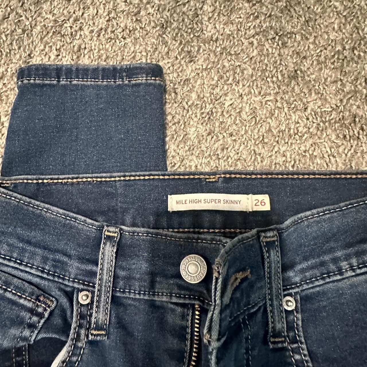 Levi's Levi’s Mile High Super Skinny Size 26" / US 2 / IT 38 - 2 Thumbnail