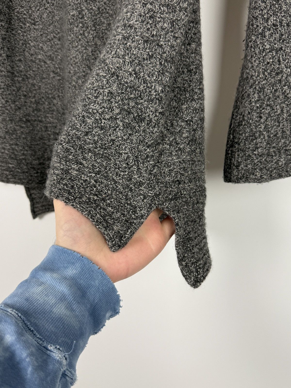 Vintage Eudon Choi EC2 London Grey Melange Knit Tunic Sweater Size S / US 4 / IT 40 - 8 Thumbnail