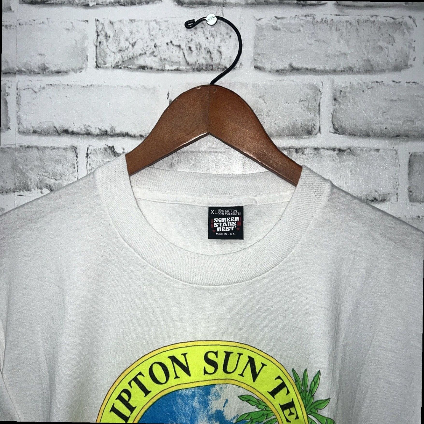 Vintage VINTAGE LIPTON SUN TEA STITCH White T-Shirt Mens XL USA Size US XL / EU 56 / 4 - 3 Thumbnail