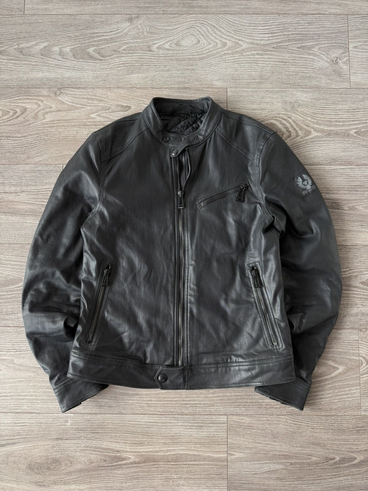 Belstaff Belstaff Waxed Cotton Moto Racer Bomber Jacket Size US M / EU 48-50 / 2 - 1 Thumbnail