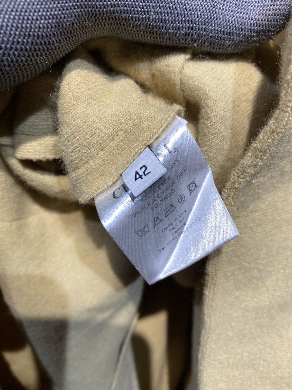 Designer Cividini Italy Beige Short Sleeve Hoodie Jacket – Women’s Size M / US 6-8 / IT 42-44 - 10 Thumbnail