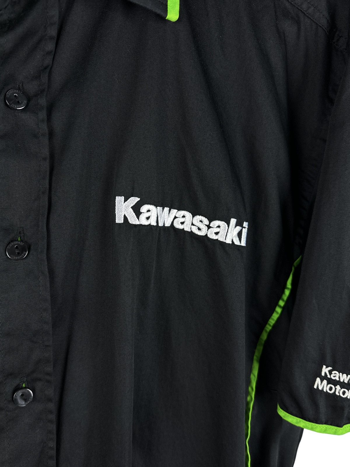 Vintage Vintage Kawasaki Racing Shirt Short Sleeve Button Up Men’s Size US XL / EU 56 / 4 - 6 Thumbnail